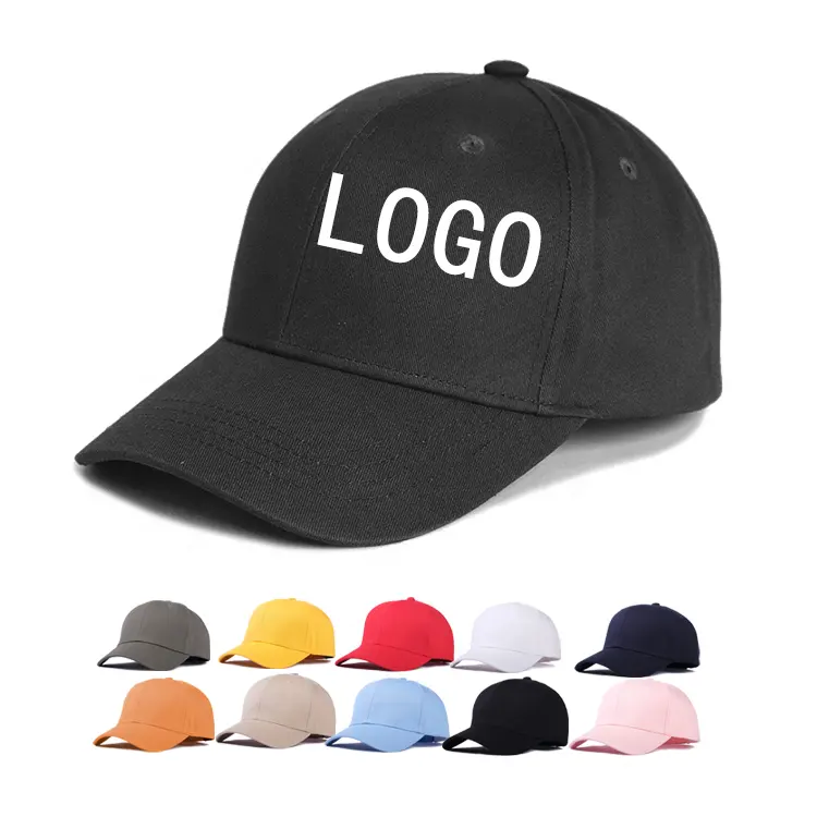 Designer Großhandel Bulk Custom Stickerei Logo Baumwolle Damen Herren gebogene Krempe Blank Plain Sport Baseball Hüte Kappen