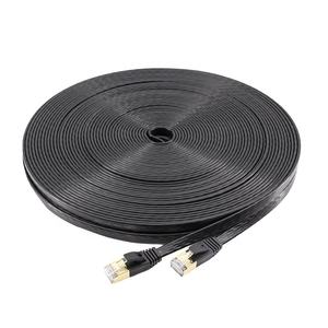 Paquet personnalisé plat Cat5E Cat6 Cat6A Cat7 Cat8 <span class=keywords><strong>Ethernet</strong></span> UTP FTP 0.5 <span class=keywords><strong>m</strong></span> 1m Cat6 câble de raccordement plat Flexible - Product Image 4