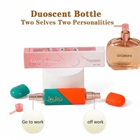 Flacon vaporisateur de parfum de voyage double tête, mini, rechargeable, créatif, deux-en-un, pour Noël