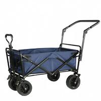 Chariot pliant robuste à quatre roues pour extérieur, idéal pour la vente ambulante, les pique-niques, le shopping compact et le camping