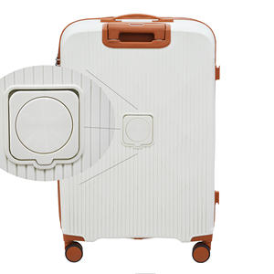 Alta Qualidade Personalizado 20 24 28 Polegada PP & ABS Trolley Bagagem Bag Set Durável 4-Wheel Spinner Mala para Viagem de Negócios - Product Image 3