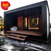 Kustom Pabrik kapasitas besar ruang Sauna uap kayu tradisional untuk banyak orang untuk digunakan kabin Sauna luar ruangan