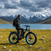 Vélo électrique de montagne sportif à grande vitesse 45 km/h, puissant, 48 V, 1000 W, double moteur, pneus larges 26x4.0, 23 Ah, longue autonomie pour le tout-terrain