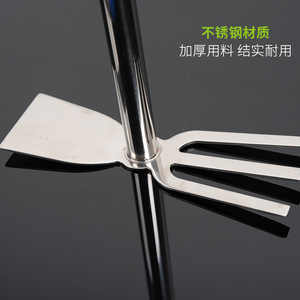 Stainless Steel Garden Tool Set Pickaxe Rake Hoe Lightweight Manual For Outdoor Use - Product Image 5