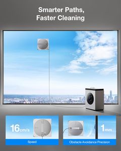 Robot <span class=keywords><strong>Limpiacristales</strong></span> Original Ecovacs Winbot W3, Limpiador de Vidrios Automático Inteligente, Control Remoto por Aplicación, Electrodoméstico Inteligente para el Hogar - Product Image 2