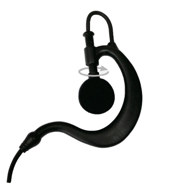 Walkie Talkie Ear Hook Single Earphone Cheap and Practical Headphone with PTT in Ear Type Wired Earphones