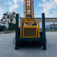 Plataforma de perforación de pozos de agua diésel con caja de cambios de Motor hidráulico de pista de 1000m rotativa para bomba de lodo de taladro de núcleo tipo de potencia de aire