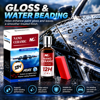 Revêtement céramique nano 50 ml, protection hydrophobe brillante pour peinture automobile avec applicateur pour le detailing automobile