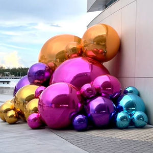 Decoración Navideña Inflable de PVC, Modelo <span class=keywords><strong>Gigante</strong></span>, Globo Brillante, <span class=keywords><strong>Esfera</strong></span> Inflable de Espejo, <span class=keywords><strong>Esfera</strong></span> Grande para Fiesta de Navidad - Product Image 4