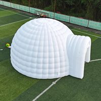 SAYOK Prix d'usine 16,5FT/20FT 5m/6m Dôme gonflable en forme d'igloo de neige avec lumières LED pour fête
