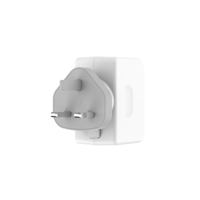 Chargeur mural USB-C Budi 65W avec alimentation rapide PD, prise de charge rapide de type C, protection rotative OTP pour téléphone