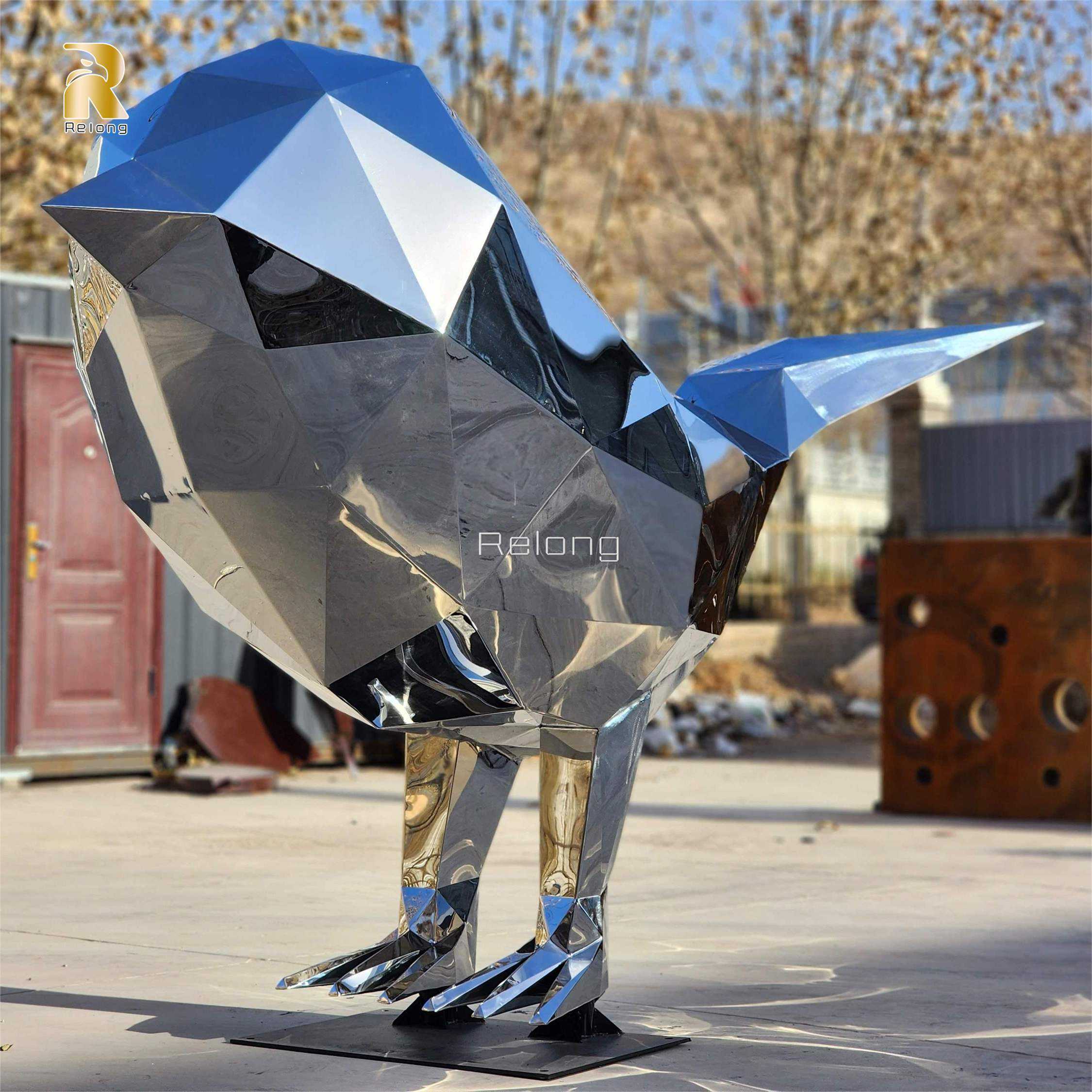 カスタムデザインの驚くべき抽象的な飛ぶ鳥の彫刻 -Alibaba.com