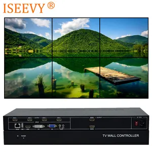 ISEEVY6チャンネルビデオウォールコントローラー2x3 3x2TVウォールプロセッサー、6 TVスプライシング用RS232コントロール付き