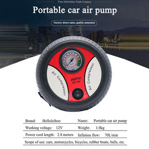 Portable filaire DC 12V voiture compresseur d'air Mini poche Cigarette éclairage universel pointeur affichage voiture pneu gonfleur - Product Image 4