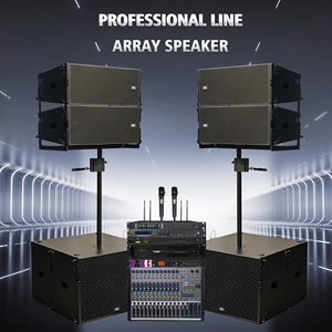 Passive 8 Ohm Sound Audio System Dual 10 Inch <strong>Tweeters</strong> 500W Line Array Speakers <strong>18</strong> Inch Subwoofer Waterproof for Outdoor Events - Product Image 1