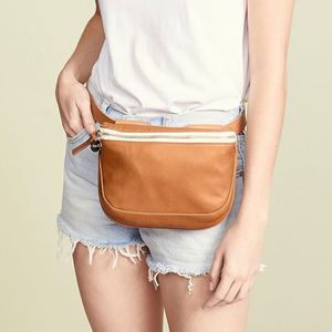 กระเป๋าคาดเอวหนังวีแกนแบบพกพาสำหรับผู้หญิง ปิดด้วยซิป แฟชั่นลำลอง สะพายข้าง กันน้ำ เหมาะสำหรับการเดินทาง - Product Image 5