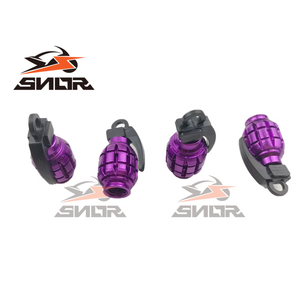 CNSNR 4 unids/set <span class=keywords><strong>Granada</strong></span> estilo Universal aleación de aluminio coche camión motocicleta accesorios rueda neumático válvula vástago tapas bicicleta - Product Image 5