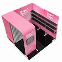 Stand d'exposition rapide à monter, en aluminium tubulaire modulaire avec tissu tendu, pour salons professionnels, expositions et événements