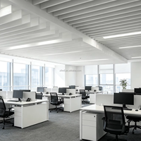 Sistema de Techo Arquitectónico de Tubo Cuadrado de Aluminio Moderno Value Choice, Rejilla de Techo de 100x100 mm, Ligero, Duradero, Ignífugo, para Centros Comerciales