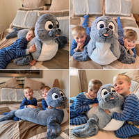 Peluche géante douce en forme de phoque gris, jouet en peluche pour enfants et amateurs d'animaux marins