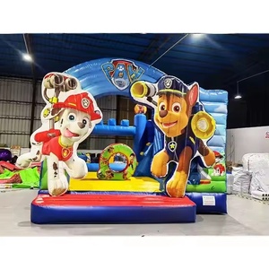 Château gonflable commercial personnalisé <span class=keywords><strong>Pat</strong></span>' <span class=keywords><strong>Patrouille</strong></span> avec toboggan pour enfants - Product Image 2