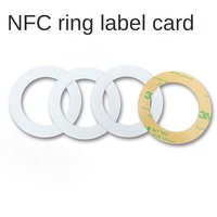 Anneau NFC, diamètre 64 mm, rond, grande taille, balise RFID, puce 13,56 MHz, non standard, non financière