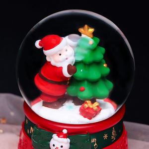 2026 nuevo Santa Claus bola de cristal caja de música dibujos animados brillante regalo de Navidad para niños y estudiantes - Product Image 4