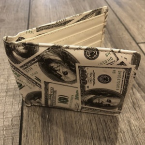 Porte-cartes court vintage avec poche avant, blocage RFID, multi-cartes, en cuir de vachette souple pleine fleur noir, fermeture ouverte, nylon, unisexe - Product Image 6