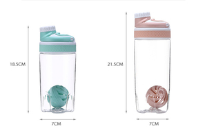550ml/700ml Tritan Plastic Protein Plastic <b>Shaker</b> Water <b>Bottle</b> with Handle Easy Carrier Pink,grey,blue,green,or Customized Color - Product Image 5