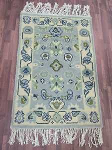 Tapis Oushak abstrait fait main en laine/soie, design moderne, tailles personnalisables 5x8 12x14, antidérapant, poils plats, rectangulaire, vente chaude - Product Image 6