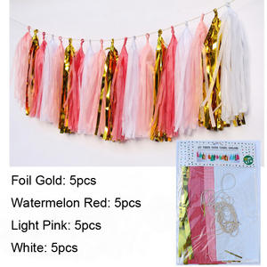 20 pz/set di Nozze Carta Velina Nappa Ghirlande Festa di Compleanno Decorazioni Hanging - Product Image 1