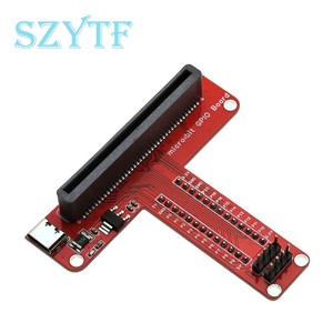Rot/Blau T-Typ GPIO-Erweiterungs karte für die <span class=keywords><strong>Microbit</strong></span>-Entwicklung Micro-Bit-<span class=keywords><strong>Breadboard</strong></span>-Adapter platine mit Python-Kit - Product Image 6