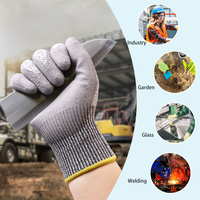 Gants de sécurité anti-coupure industriels XINGYU, 13G HPPE, revêtement PU, niveau 5, gants de travail anti-coupure