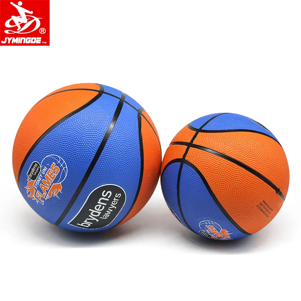 China fábrica de personalizar seu próprio tamanho de uma bola de basquete de borracha 5 3