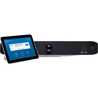 8D8K2AA 8D8L1AA Poly Studio X52 Cámara 4K UHD de 20MP, Barra de Video Todo en Uno con Kit de Controlador TC10 para Salas de Reuniones Medianas