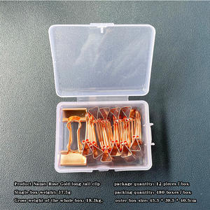 Lot de 12 classeurs de bureau avec pinces métalliques de 19 mm, pinces à queue d'aronde et boîtes suspendues en PP, type agrafe - Product Image 5