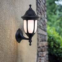 Lámpara de pared para exteriores, luz de jardín antigua tradicional P211, resistente al agua, popular, de estilo europeo, iluminación de pared de jardín