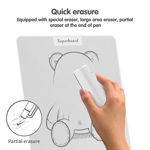 Nouveau tableau blanc magnétique de 10 pouces, effaçable sur place, réutilisable, sans <span class=keywords><strong>batterie</strong></span>, tableau d'écriture, tableau de peinture, tableau de notes de bureau - Product Image 3