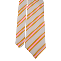 Ensemble de micro-cravates avec mouchoir design personnalisé motif rayé 100% polyester professionnel de qualité supérieure pour hommes vente en gros
