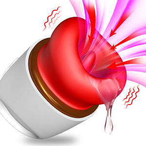 Lippen küssen für Ei Klitoris Vibrator Zunge lecken vibrierendes Sexspielzeug mit Rose Design Mastur bator für Männer & Frauen - Product Image 6