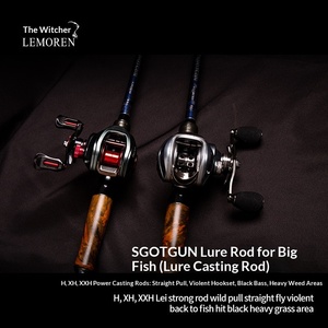 Caña de Pescar de Carbono y Madera Sólida Devil Hunter Lei Qiang <span class=keywords><strong>Segunda</strong></span> Generación XXH, Set de Carrete de <span class=keywords><strong>Pesca</strong></span> con Señuelos para Peces Negros - Product Image 2