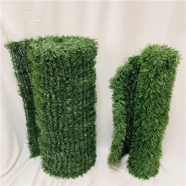 Artificial grass fence 1x3m New Conifer Screening Artificial Hedge Plastic leaf fence