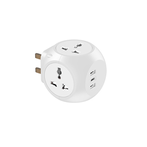 Power Cube 18W PD Cargador USB Cable de extensión 4 AC Outlet Switch Plug <span class=keywords><strong>Socket</strong></span> <span class=keywords><strong>Universal</strong></span> Power Strip - Product Image 2