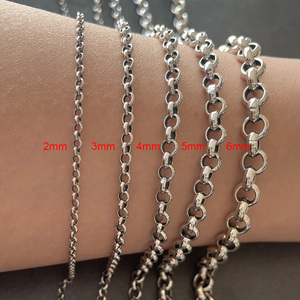 <span class=keywords><strong>925</strong></span> Sterling Zilveren Kruis O Link Ketting Voor Mannen En Vrouwen Ronde Trui Keten Link Met Vis Haak Armband & ketting