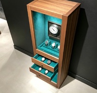 Vitrine d'exposition pour montres et bijoux, éclairée par LED, écologique, avec dimensions personnalisables