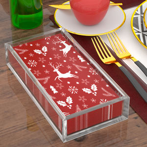 Ev mutfak ofis için masaüstü moda akrilik not defteri peçete kutu tutucu kutu mendil kutu - Product Image 2