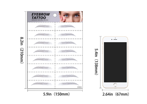 Women Popular New Design Waterproof Cosmetic Face Makeup Temporary <strong>Fake</strong> <strong>Tatoo</strong> 6d/4d/ 3d Eyebrow Tattoo Sticker - Product Image 6