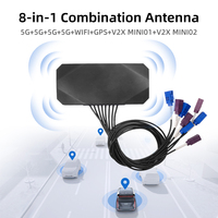 Antenne combinée longue portée huit en un, antenne 5G MIMO V2X Wifi GPS GNSS multi-bandes 8 en 1, véhicules, machines