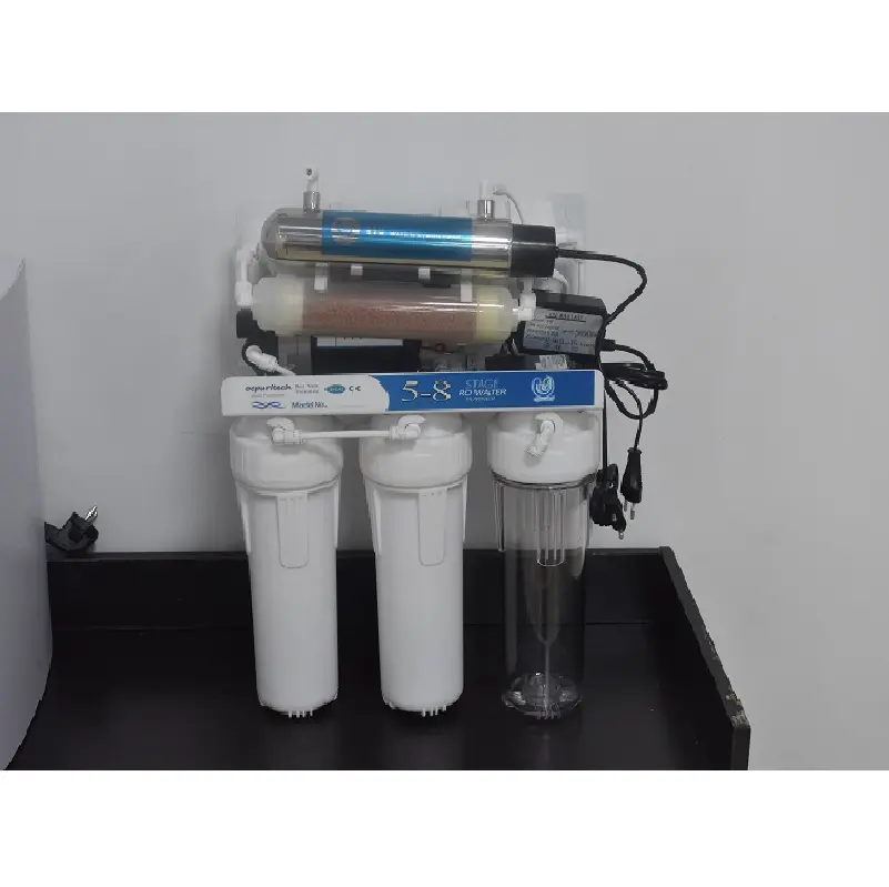 6Stage Huis Houden Drinkwater Behandeling Ro Systeem Plant Met Uv Apparaat Machine