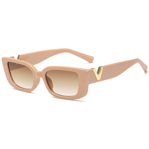 Women luxury PC lenses UV400 protection cat eye Fashion rectangle driving shade Luxury <b>sunglasses</b> for women - Product Image 3